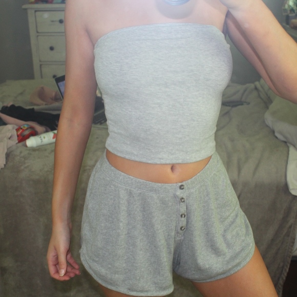 Brandy Melville Tops - Brandy melville Grey tube top
